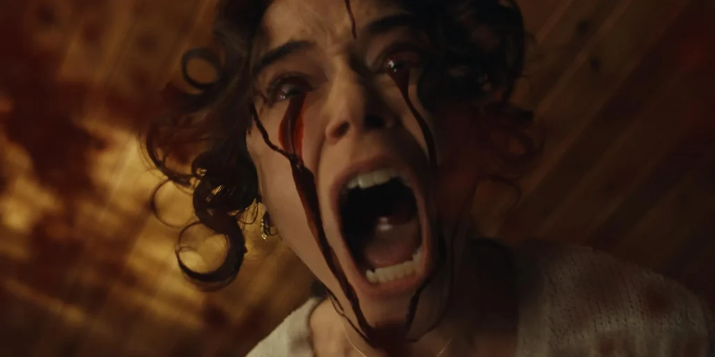 Still frame form the movie The Monkey (2025)